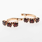 Серьга золото 585, общий вес - 1.85 г, чистый вес - 1.685 г