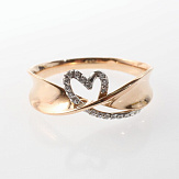 Кольцо золото 585, общий вес - 2.46 г, чистый вес - 2.26 г