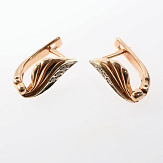 Серьга золото 585, общий вес - 1.62 г, чистый вес - 1.59 г