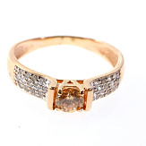 Кольцо золото 585, общий вес - 2.09 г, чистый вес - 1.69 г