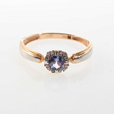 Кольцо золото 585, общий вес - 1.49 г, чистый вес - 1.315 г