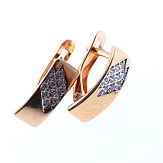 Серьга золото 585, общий вес - 1.16 г, чистый вес - 1.06 г