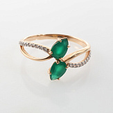 Кольцо золото 585, общий вес - 1.81 г, чистый вес - 1.356 г