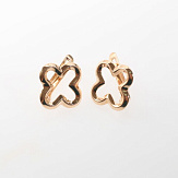 Серьга золото 585, общий вес - 0.96 г, чистый вес - 0.96 г